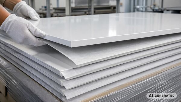 BRANOperl als Kratzschutz für Deckensysteme, eingesetzt zwischen empfindlichen Platten zur sicheren Verarbeitung und zum Schutz perfekter Oberflächen.