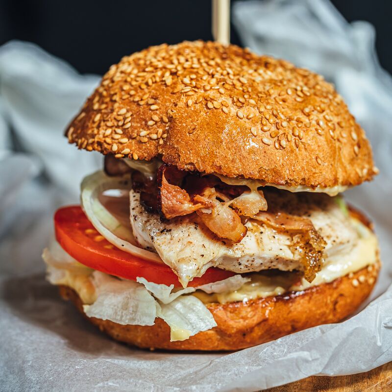 Burger Einschlag Papier