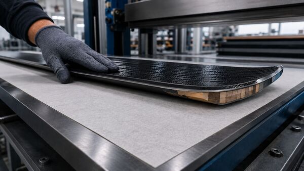 Le papier de séparation BRANOperl utilisé dans la fabrication de skis comme papier de démoulage Papier de séparation BRANOperl utilisé dans la fabrication de skis comme papier de démoulage