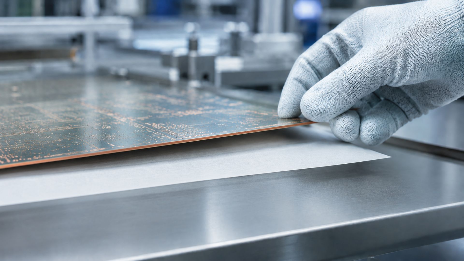 BRANOperl pour des processus de séparation propres dans la fabrication de circuits imprimés Circuits imprimés de base avec papier de séparation dans la production moderne de circuits imprimés – protection de surface de haute qualité lors de la fabrication de circuits imprimés dans la production électronique industrielle
